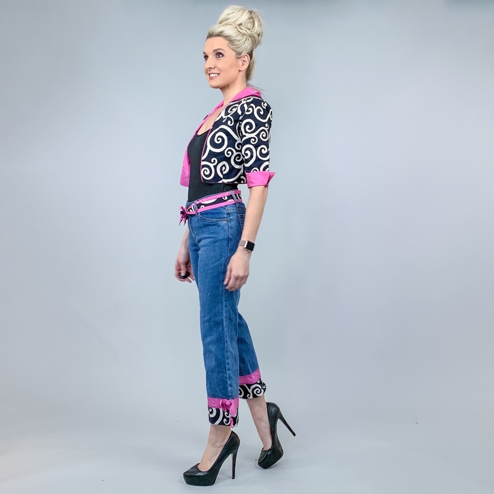 Cropped Jacket and Pants Two Piece Matching Set - Picture 4 of 8